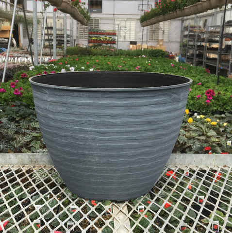 Planter - River Stone Bowl - Fieldstone Grey